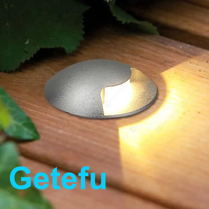 4 Stück 3W/5W LED Bodeneinbauleuchte IP67 DC12V Außen-Einbauleuchte 1/2/4-Seitenansicht Untergrundlampe Gehwegbeleuchtung AC110V 220V – Detail 20