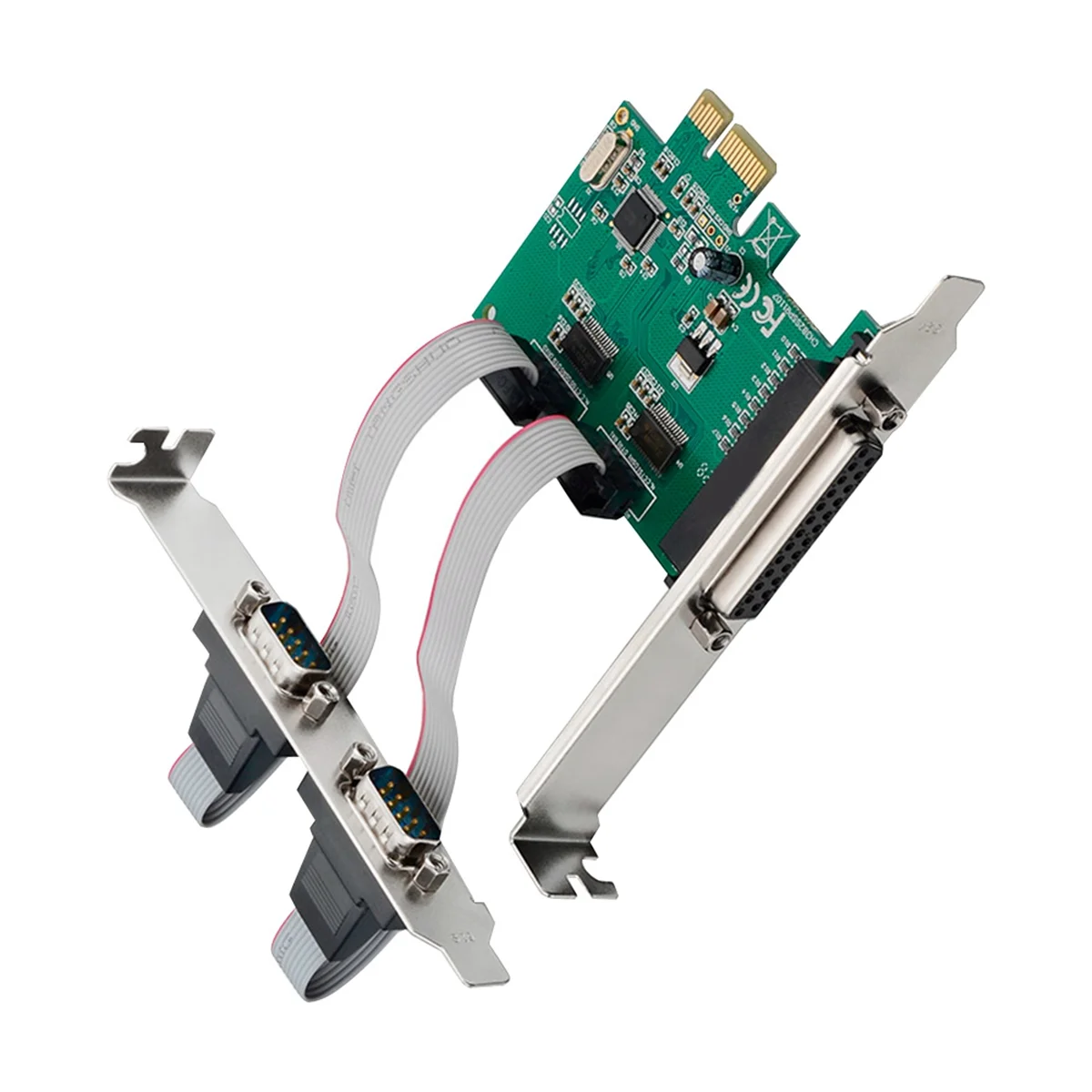 Expansion Card ST36 PCIe X1 CH382L 2S1P Industrial RS232+LTP1 Print