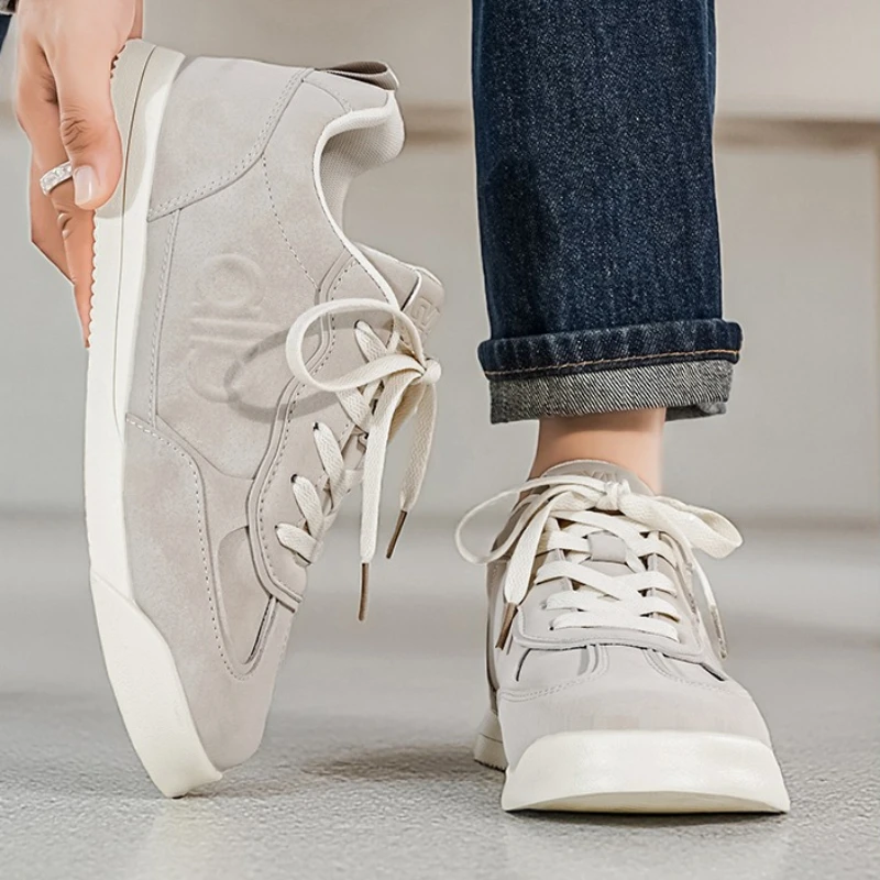 قماش لينة سوليد منخفضة أعلى الرجال كبيرة الحجم جولة تو الدانتيل متابعة المألوف ريترو ستايل تنوعا أحذية مجلس مبركن عادية