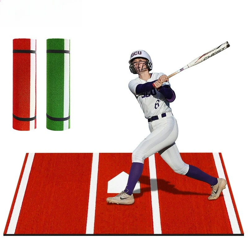 Non-slip thickened softball batting mat Pitching practice Pitcher batting training Baseball mat