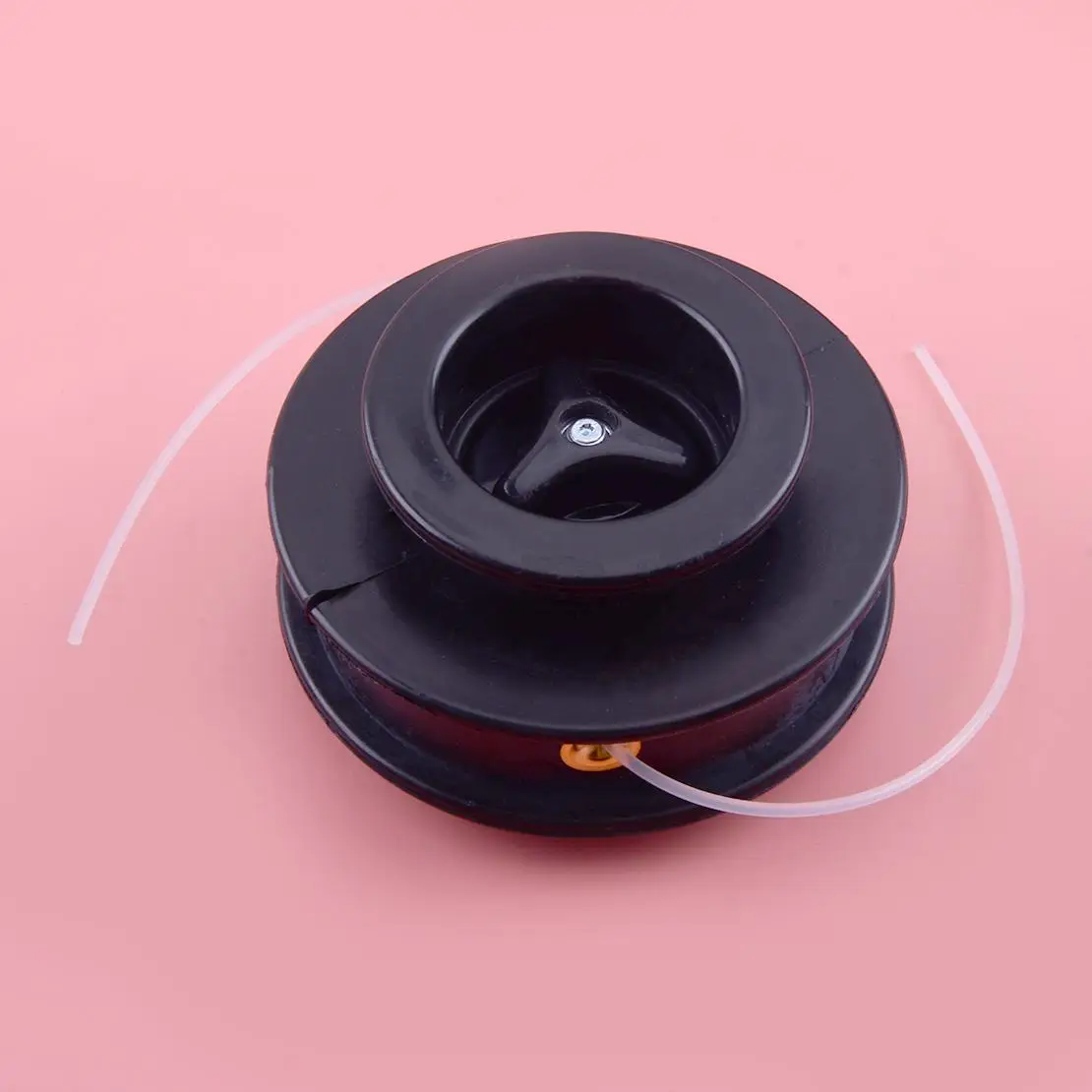 Black Universal Dual 2 Line Manual Feed Head Fixing Fit for Brushcutter Strimmer Trimmer Plastic