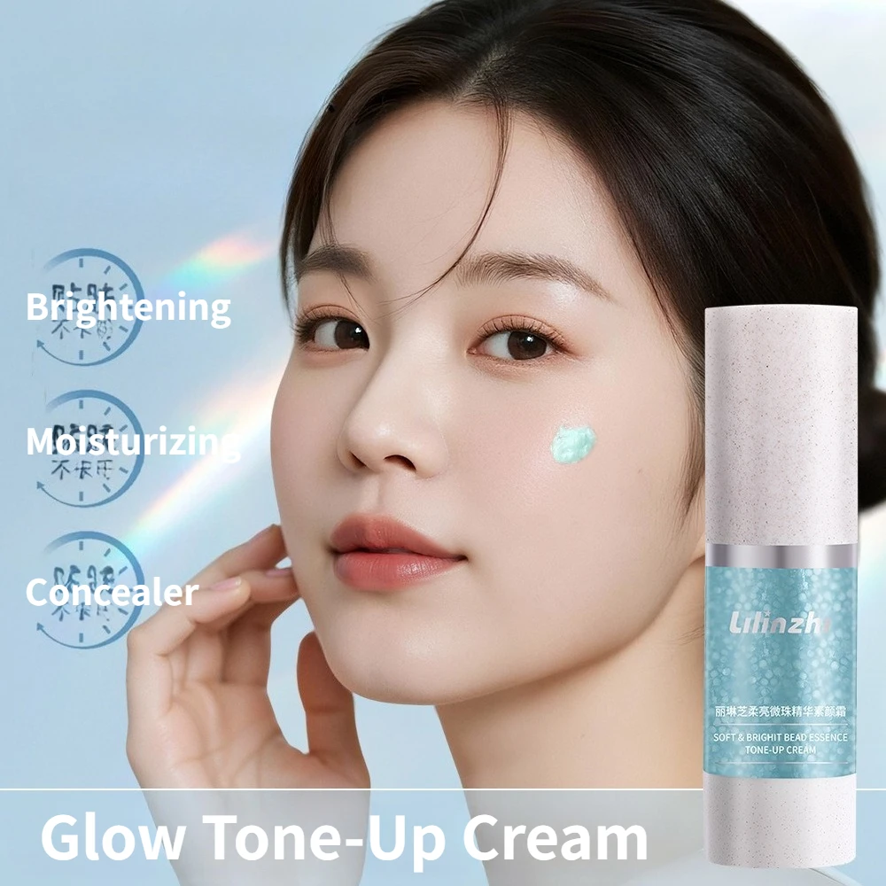 Glow Tone-Up Cream Lightweight Water-Based, Sheer Coverage Natural No-Makeup Look Even Skin Tone, Hydrating & Smoothing Face