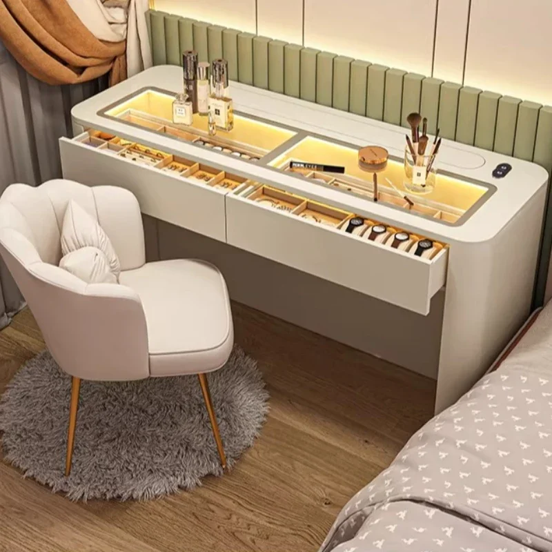 Italian Luxury Dressing Table Mirror Makeup European Cosmetics Dressing Table Service Beauty Mesa De Maquillaje Home Furniture