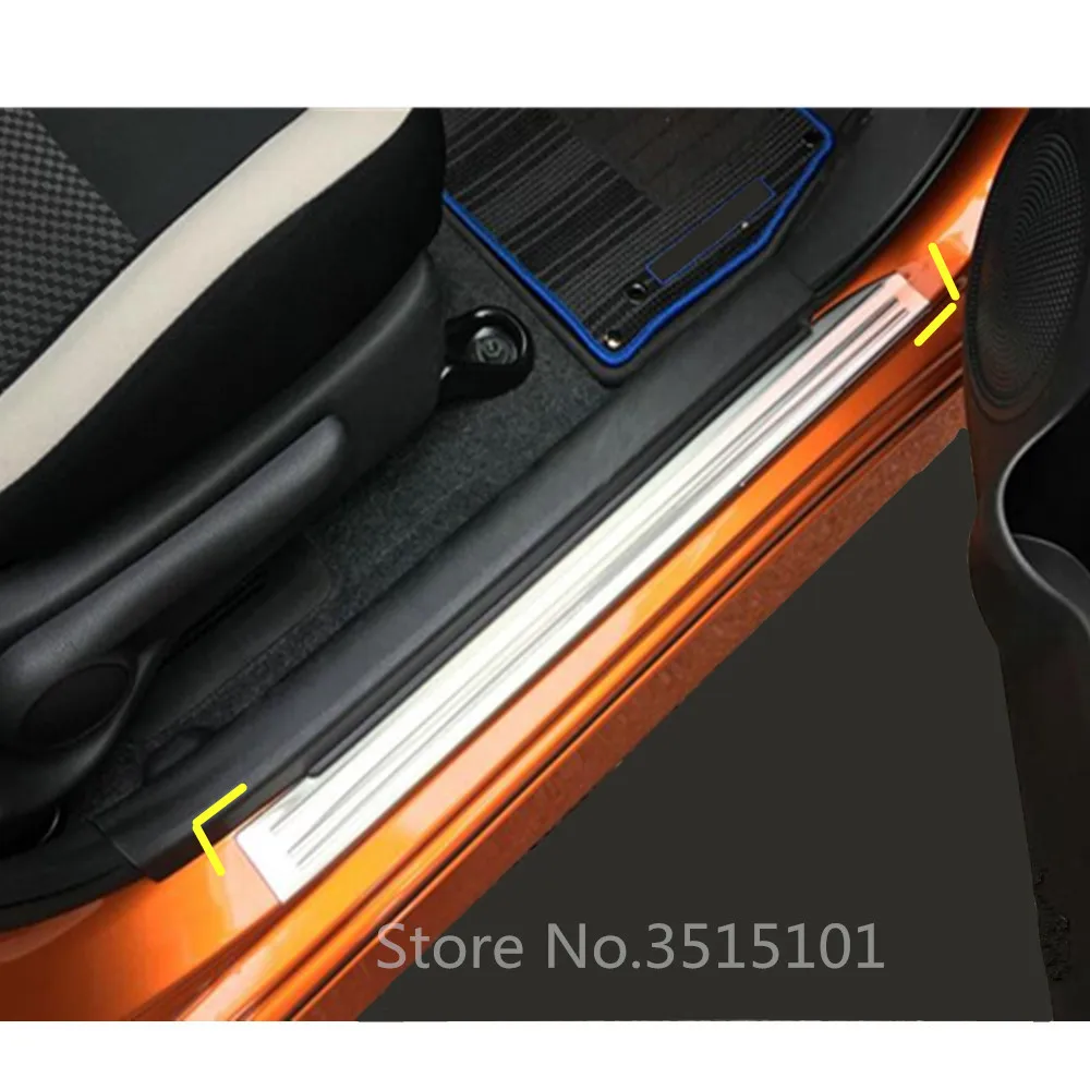 

Car Stainless Steel Door Cover Styling External Stick Outside Threshold Pedal Frame 4Pcs For Nissan NOTE 2017 2018 2019 2020