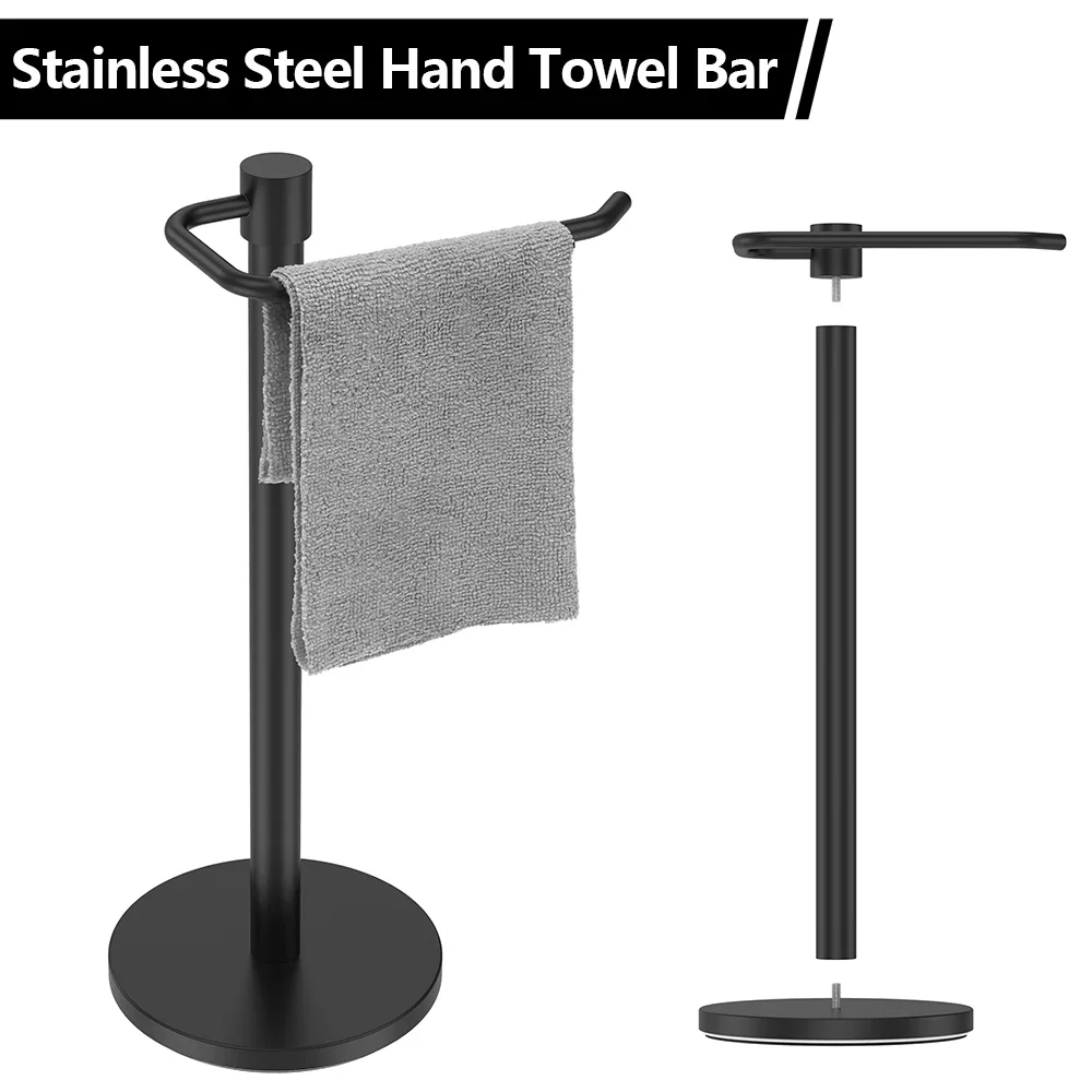 

Hand Towel Holder Stand Stainless Steel Vertical Towel Rack with Heavy Base Countertop Towel Rack Bathroom Kitchen Storage Rack