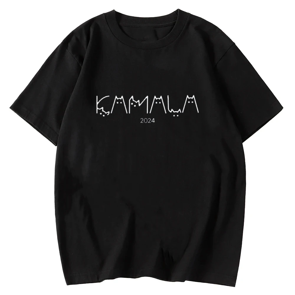 Kamala Cat Alphabet, Childless Cat Ladies for Kamala Vote Election Shirt Creative Fan Gifts Man and Woman High Quality Cotton