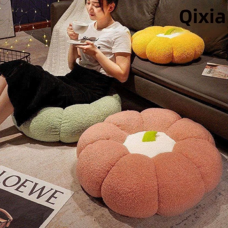 thickened-pumpkin-small-stool-sofa-living-room-tatami-zafu-floor-cushion-home-window-lazy-butt-kneeler-round-shape-floor
