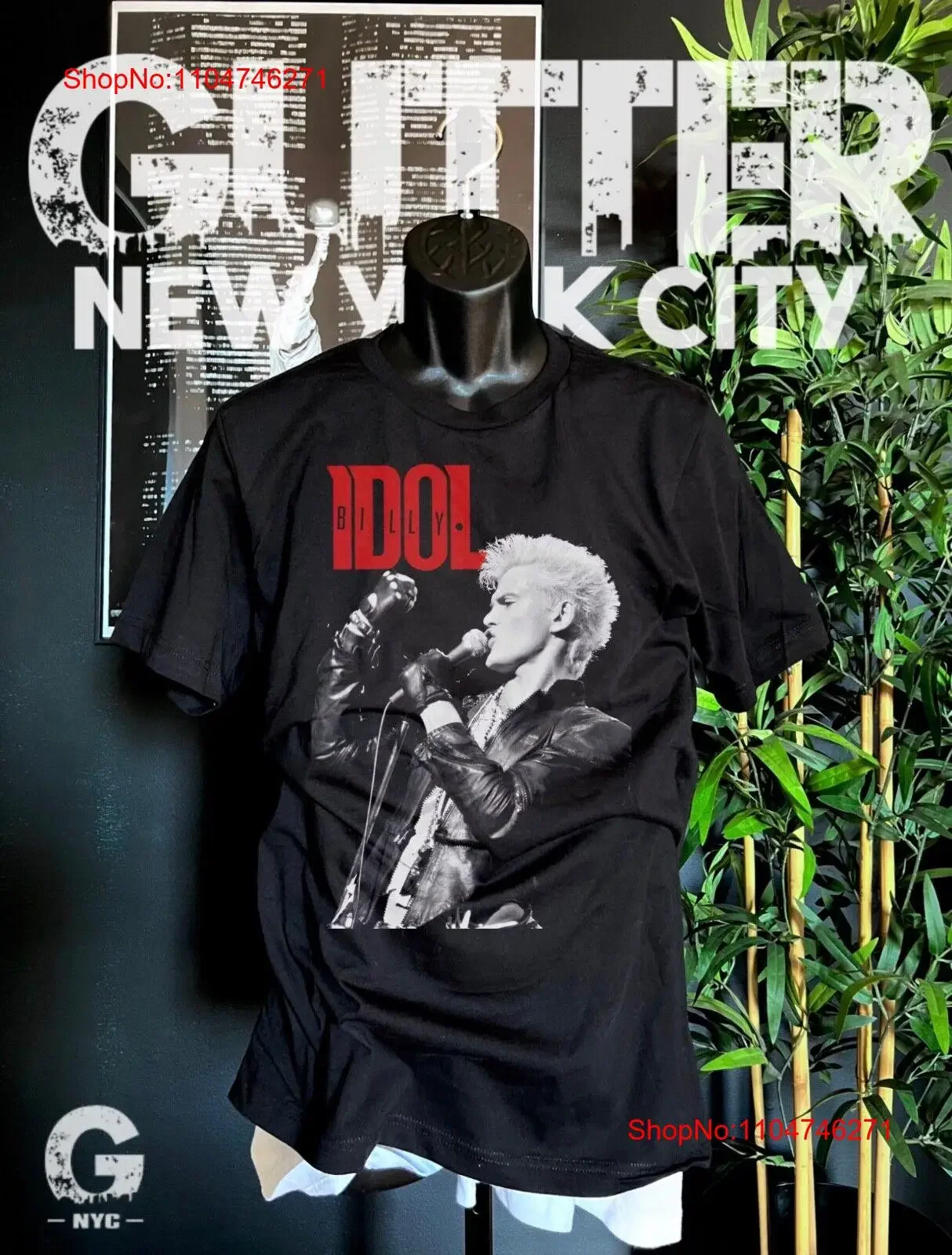 Billy Idol T shirt Bella Canvas vintage Washed designer clothes Unisex graphic Stretched fashion streetwear Versatile Casual