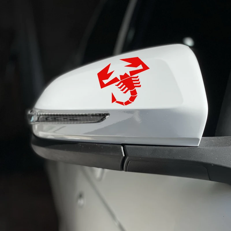 2 Pack Car Body Stickers Window Stickers Rearview Mirror Stickers for Fiat Abarth 500 124 125 595 Styling Accessories view 2