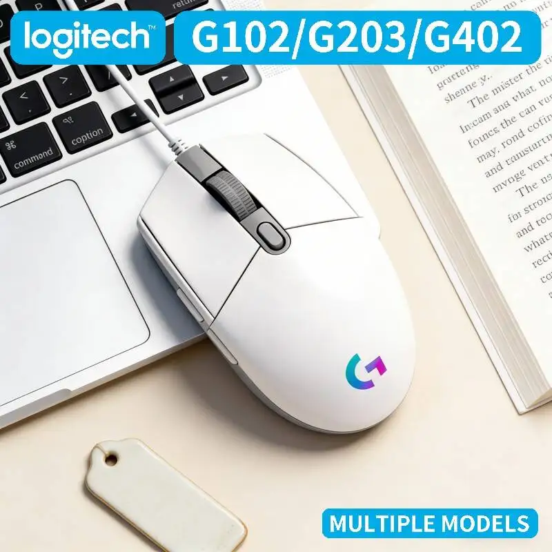 

Игровая мышь проводная Logitech G102 G203 G402: высокая чувствительность, эргономичный дизайн, идеально подходит для настольных ПК и ноутбуков