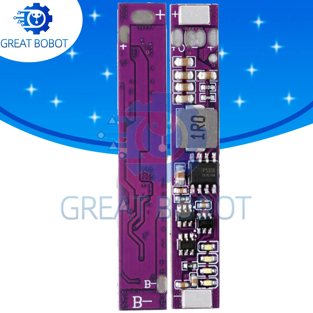 1-2PCS Mini 5V 2A Lithium Battery Charging Board: 18650-Specific, Integrated Boost Charging & Discharging Module