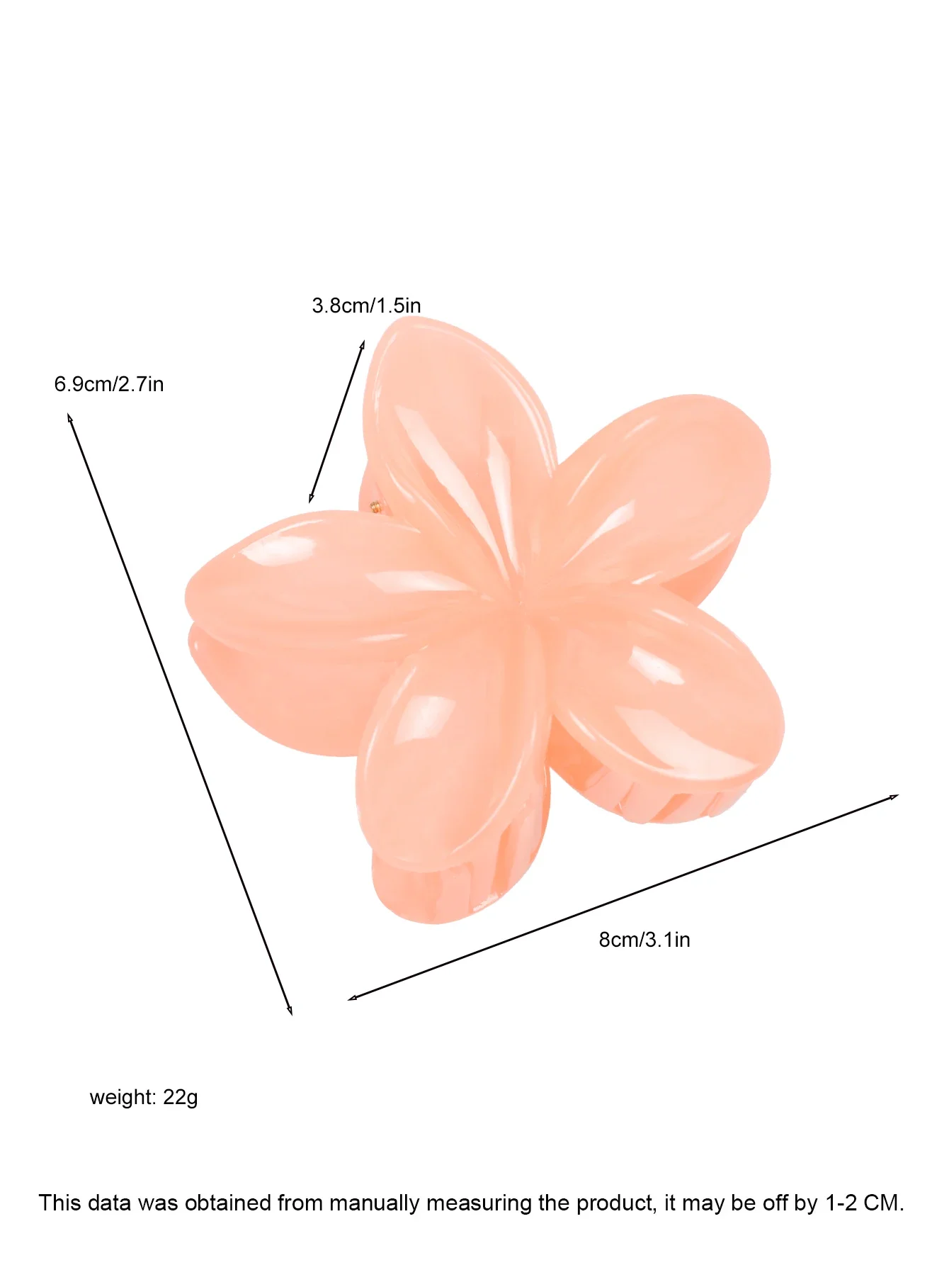 4 قطعة مشبك شعر الموز على شكل زهرة لطيفة للشعر السميك ، عقد قوي نونسليب ، هاواي ، إكسسوارات الشعر للنساء هدية عيد الفتيات
