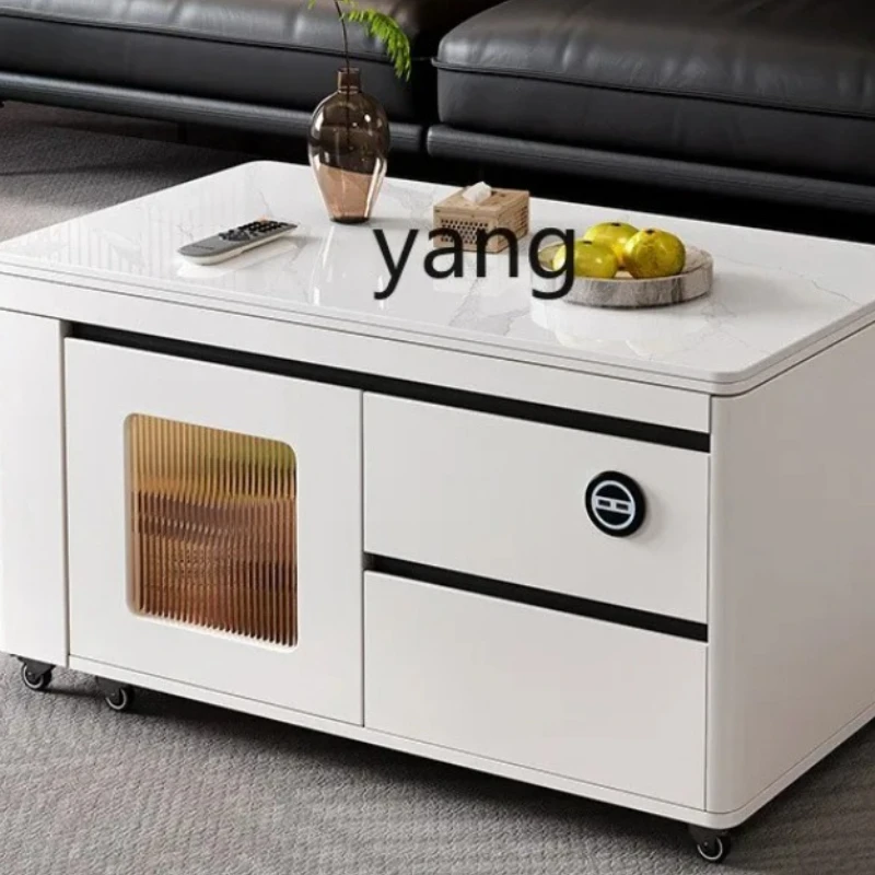 

LH Multifunctional Coffee Table Household Tea Table Modern Simple Living Room Telescopic Lifting Coffee Table