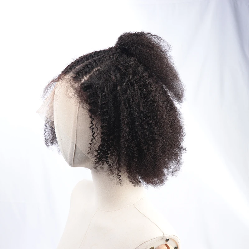 Braided Wigs 13x6 Lace Front Human Hair Wigs Braided Hair Wigs For Women Twist Locs Human Hair Braiding Afro Kinky Curly 4C