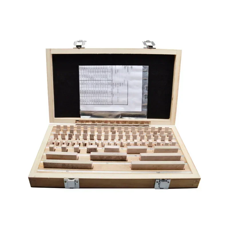 220V NEW High Precision Set SWT High-speed Steel Gauge Block 32 Pieces 1 White Steel Block Gauge Standard Metric Gauge Precision