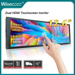 Wisecoco 12,6 Zoll langer Bildschirm ips Überwachungs bildschirm für PC aida64 Himbeer Pi CPU GPU RAM Temperatur Geschwindigkeit anzeige