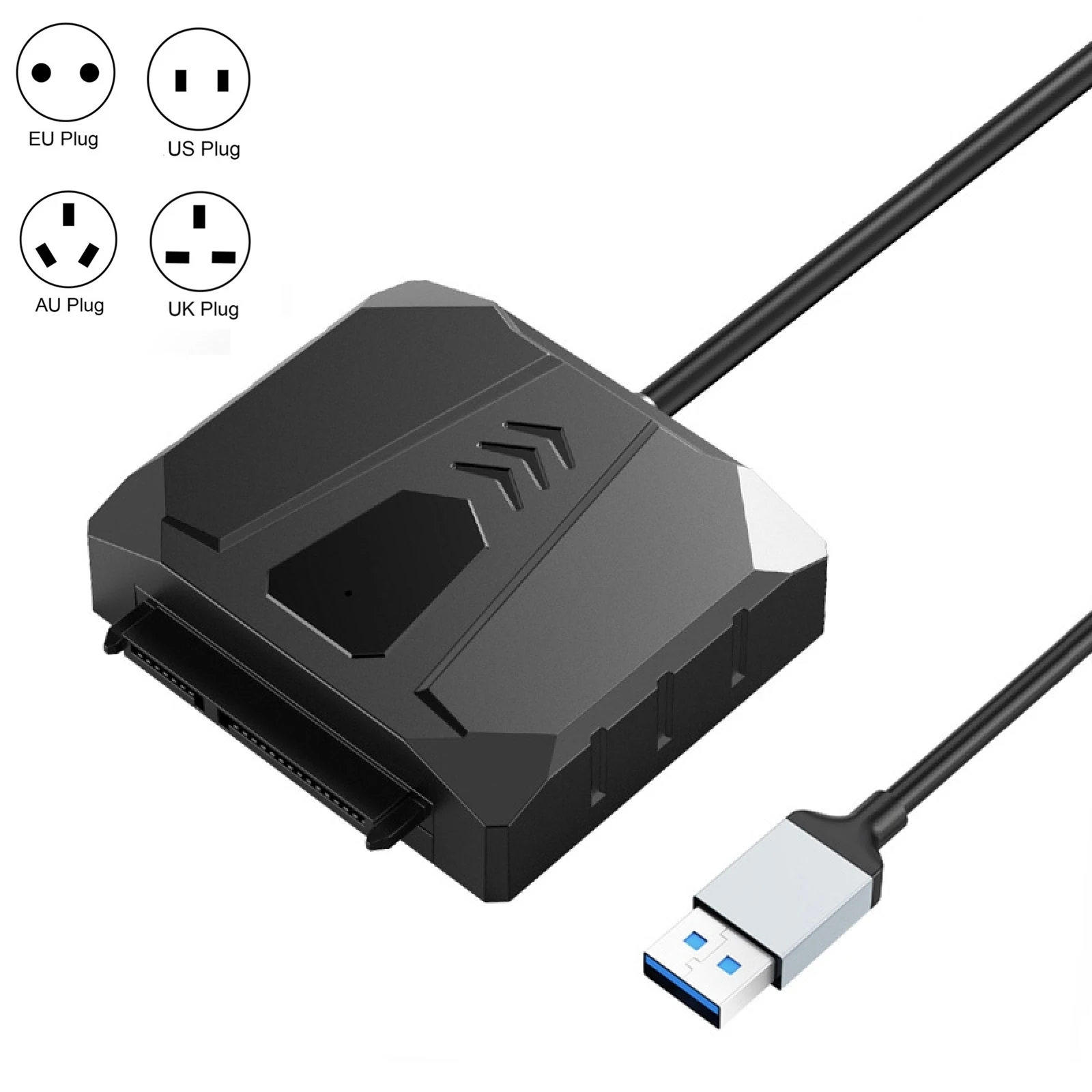 

ORICO UTS2 USB 3.0 2.5-inch SATA HDD Adapter with 12V 2A Power Adapter up to 5Gps 480M/s Length:1m 0.5m 0.3m EU US UK AU Plug