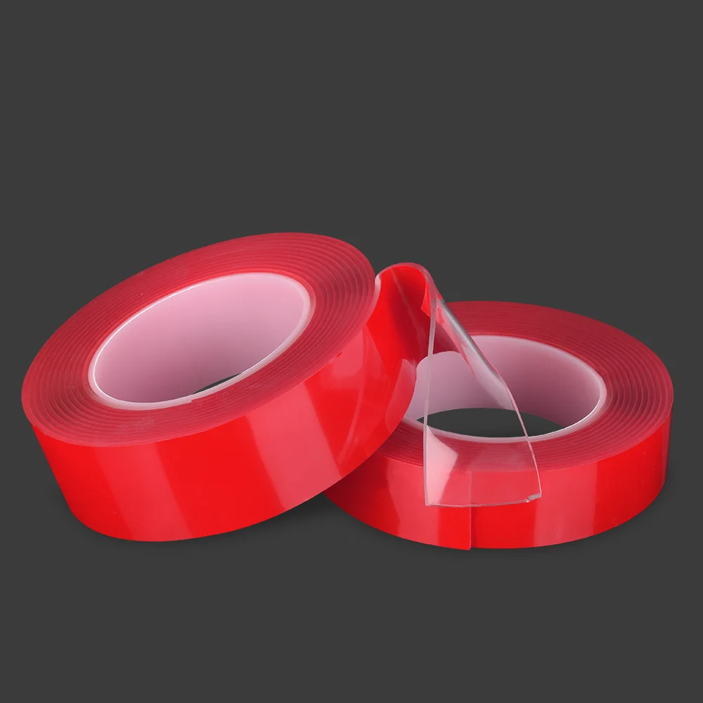 1mm Nano Red Film Double-Sided Tape Heat-Resistant And Traceless Decorative Object Car Pick-Up High Adhesion Waterproof Photo