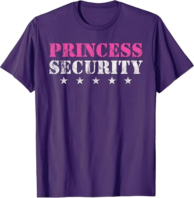 Prinzessinnen-Sicherheits-Geburtstagsparty Lustiges Papa-Mädchen-Freund-T-Shirt Y2k Herrenmode Vater-Ehemann Neuheit Geschenk Persönlichkeits-T-Shirt – Detail 11