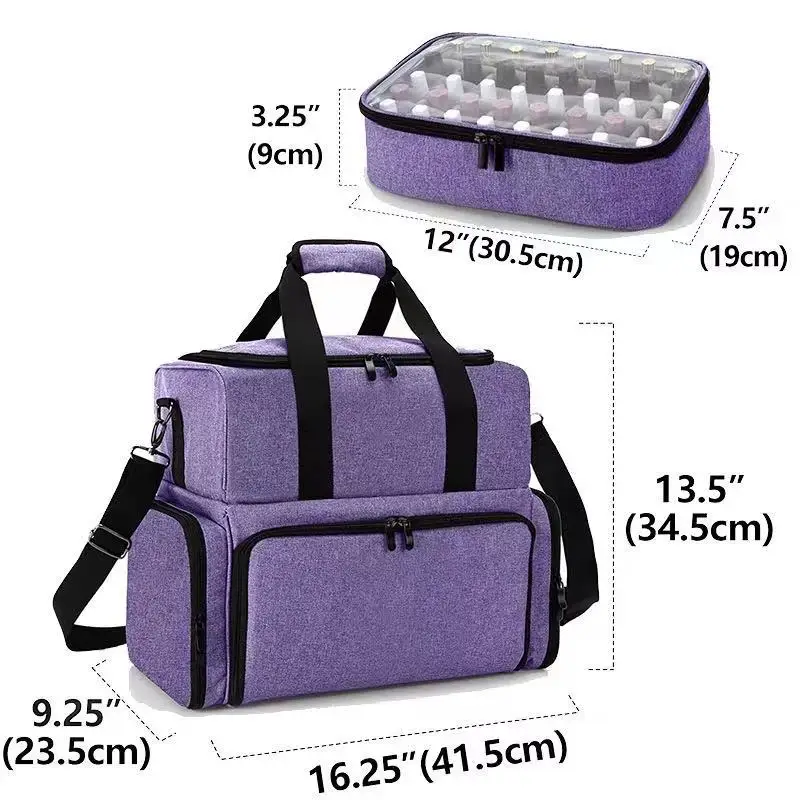 Large Capacity Nail Polish Organizer Bag Nail Polish Organizers Storage Case Travel Carrying for Nail Art Accessories Holds Bags