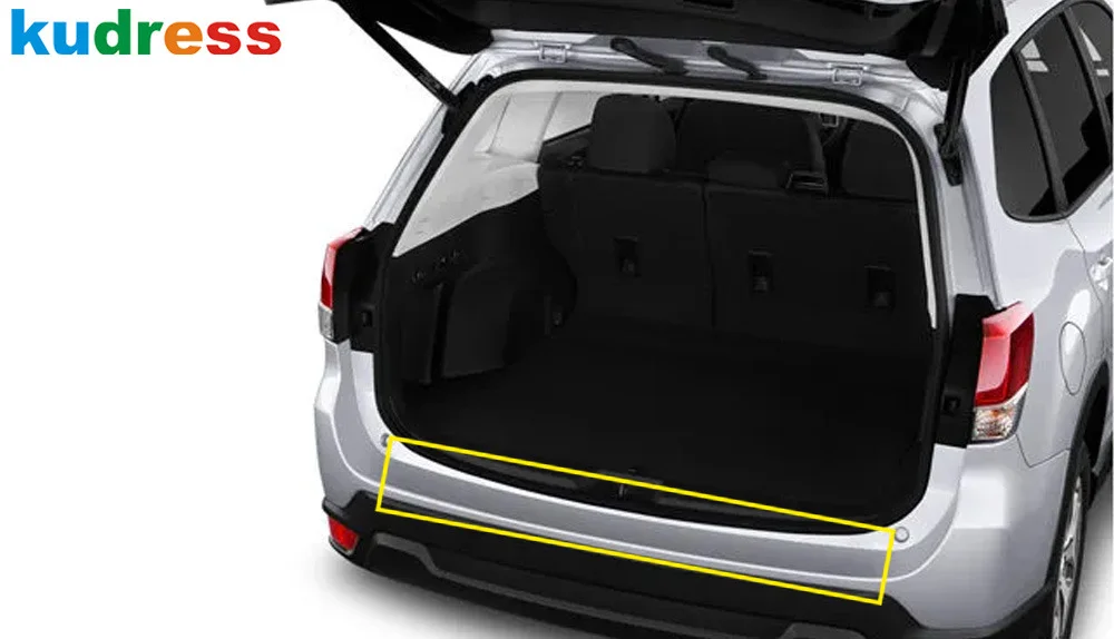 

Rear Trunk Bumper Cover Trim For Subaru Forester SK 2019 2020 Steel Car Tailgate Door Sill Protector Plate Guard Pad Accessories