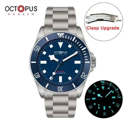 Octopus Homage Titanium Watch For Men 39mm Vintage PT5000 Movement Automatic Sapphire Crystal 200M Waterproof BGW-9 Luminous New