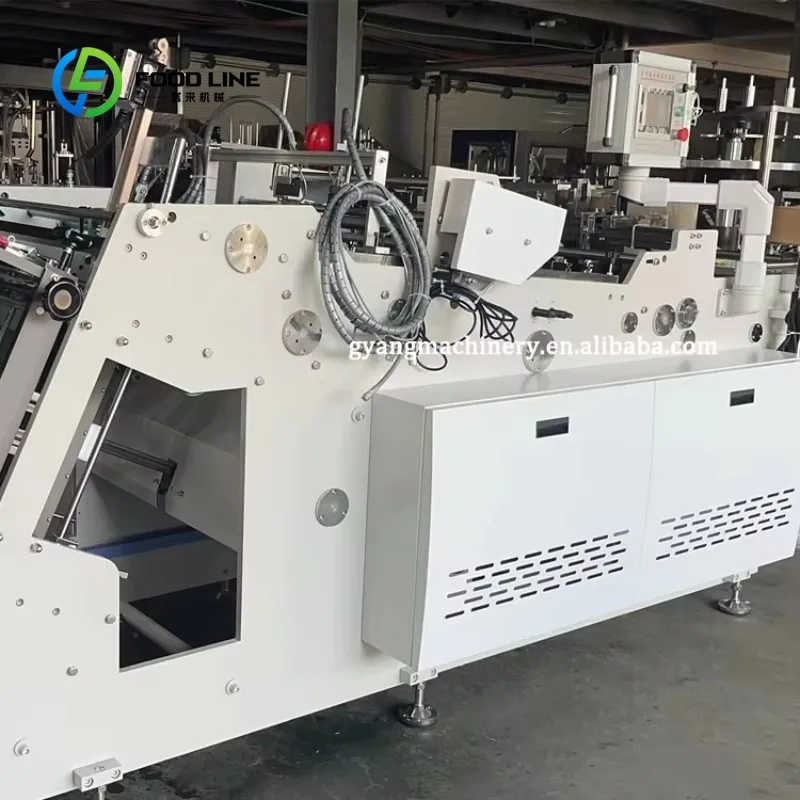 Customized Widely Used Disposable Noodle Pizza Box Take Away Pack Paper Cake Box Hamburger or Chip Box Making Machine for Sale