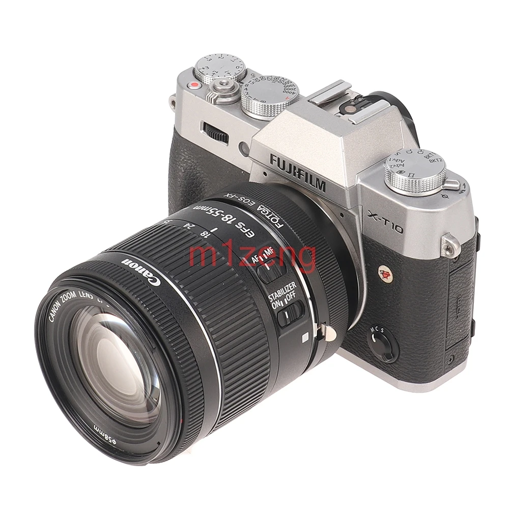 حلقة محول لعدسة Canon eos إلى كاميرا Fujifilm fx xpro3 xt5 xt4 xt3 xs20 xs10 xt50 xt30 xt200 xt100 xe4 xe3 xm5 xh2 xh1 xa7