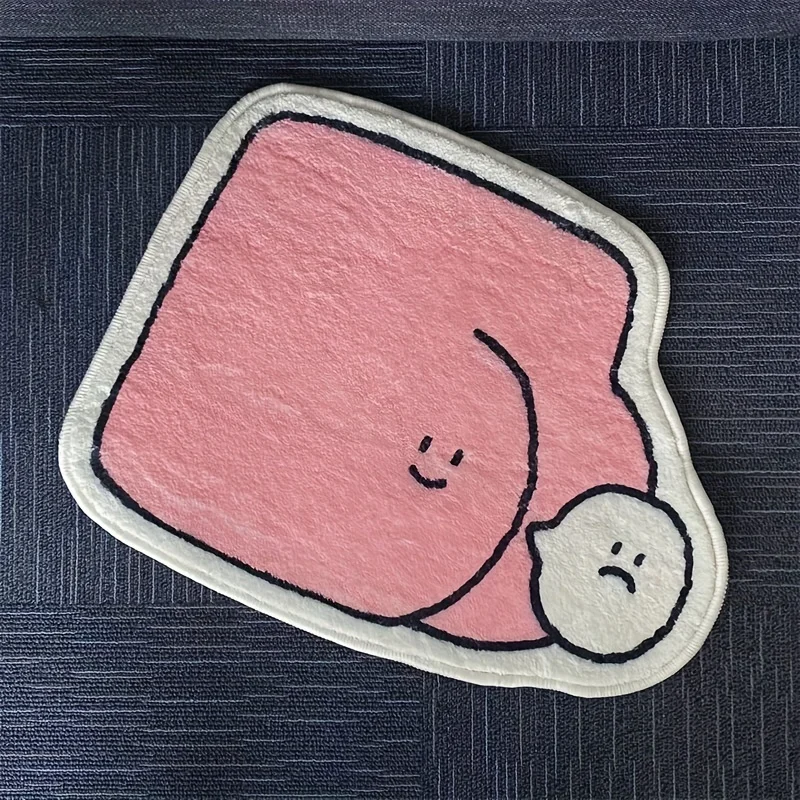 VIKAMA Adorable Cartoon-Themed Doormat Insulated, Warm, Non-Slip Entrance Hallway Mat Bathroom Rug for Home Decor