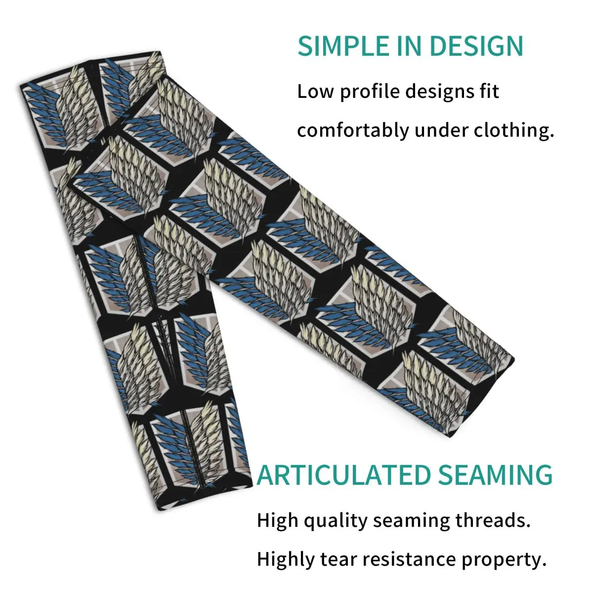 أكمام أذرع هجوم على تيتان للرجال والنساء للحماية من أشعة الشمس فوق البنفسجية وتغطية الوشم الرياضية والتبريد وركوب الدراجات