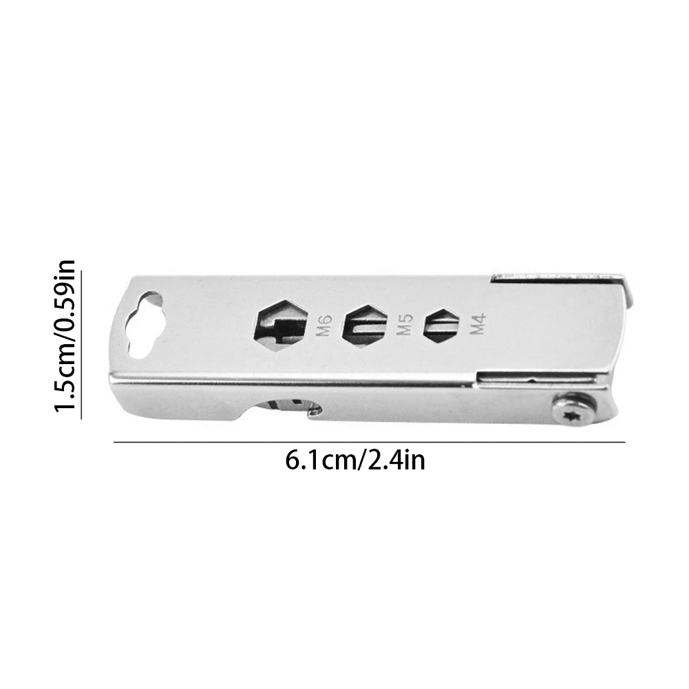 Multifunctional 7 In 1 Keychain Compact Multipurpose Tool Great Present Idea