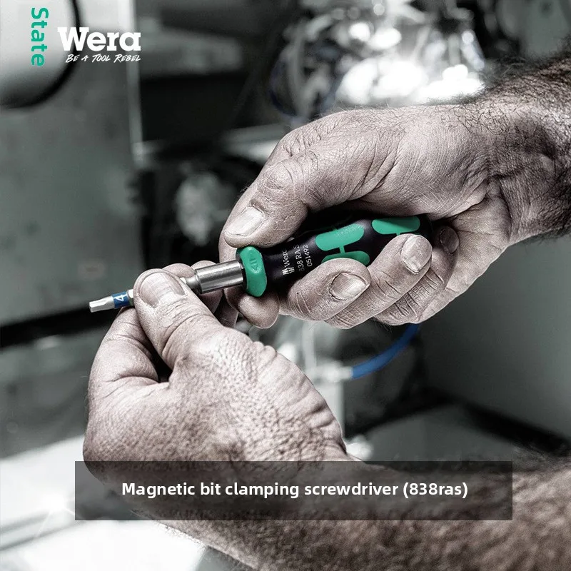 مجموعة مفكات براغي بسقاطة ألمانية Wera 838RA مجموعة أدوات محمولة