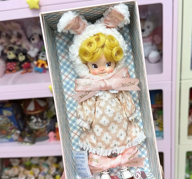 

OOAK Runa Ppinky Miedoll Doll Customized Repaint Doll Collection Figure Toy Body Moveable Cute Face Puppet Blyth Mie Doll
