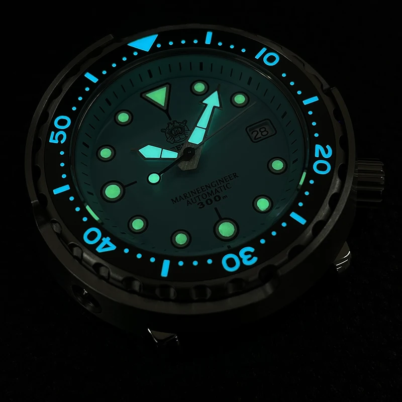 Steeldive relojes de buceo para hombre reloj automático reloj de pulsera mecánico de atún 300M impermeable luminoso NH35 bisel de cerámica de zafiro azul