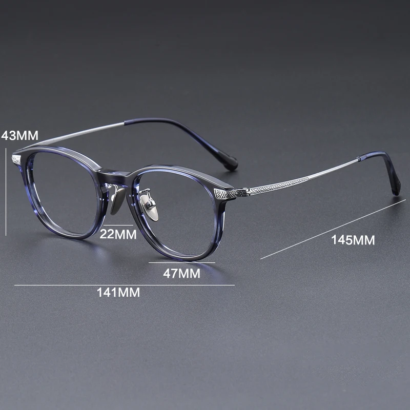 نظارات قراءة فاخرة من خلات التيتانيوم من Dsnietp مضادة للضوء الأزرق نظارات طبية بصرية فوتوكروميك نظارات مخصصة