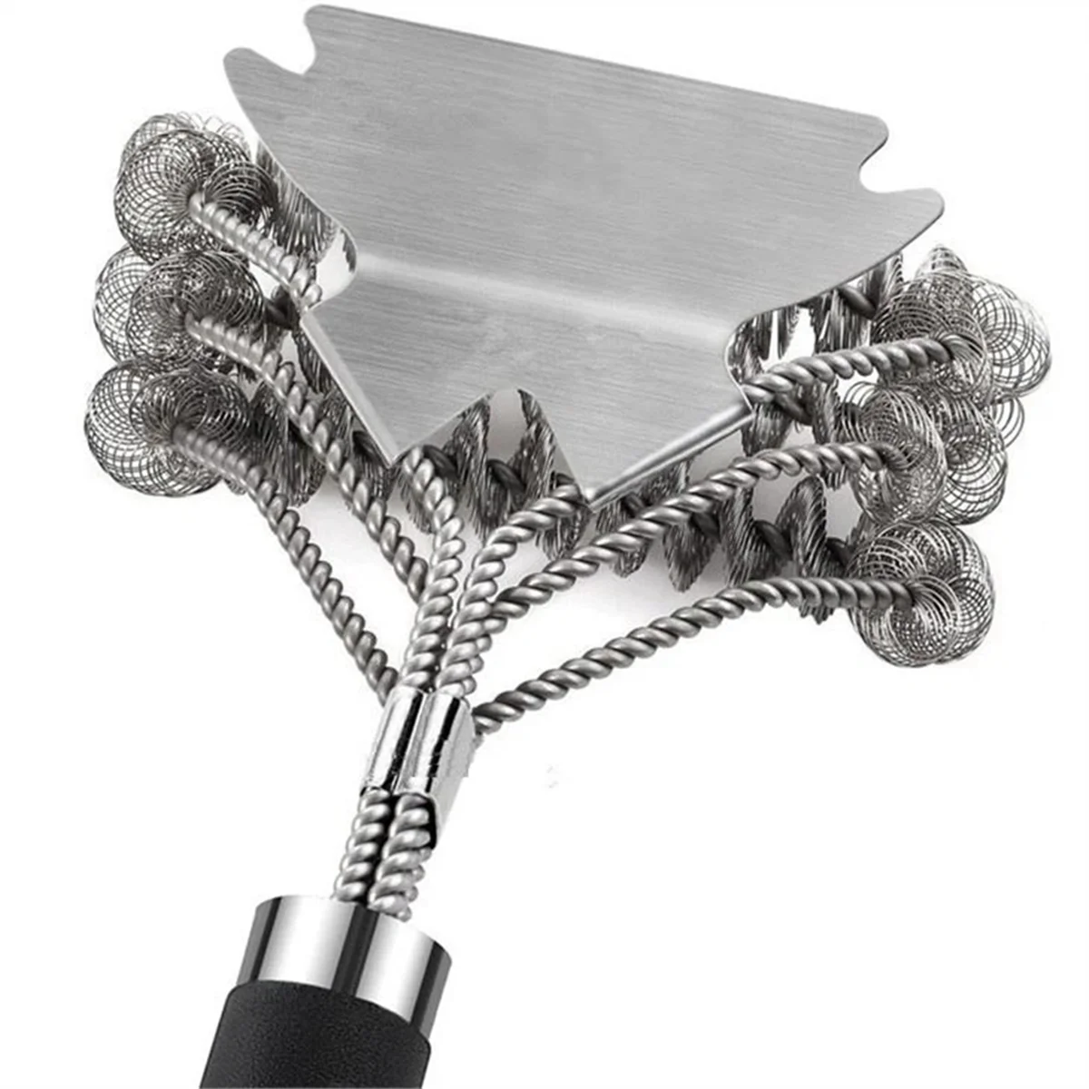 

Grill Brush and Scraper Bristle Free - Safe BBQ Brush for Grill - Stainless Grill Grate Cleaner - Safe Grill Accessories