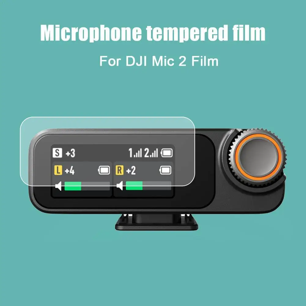 Film pelindung kaca Tempered, aksesori pelindung layar Anti gores/Anti jatuh mikrofon nirkabel dji Mic2