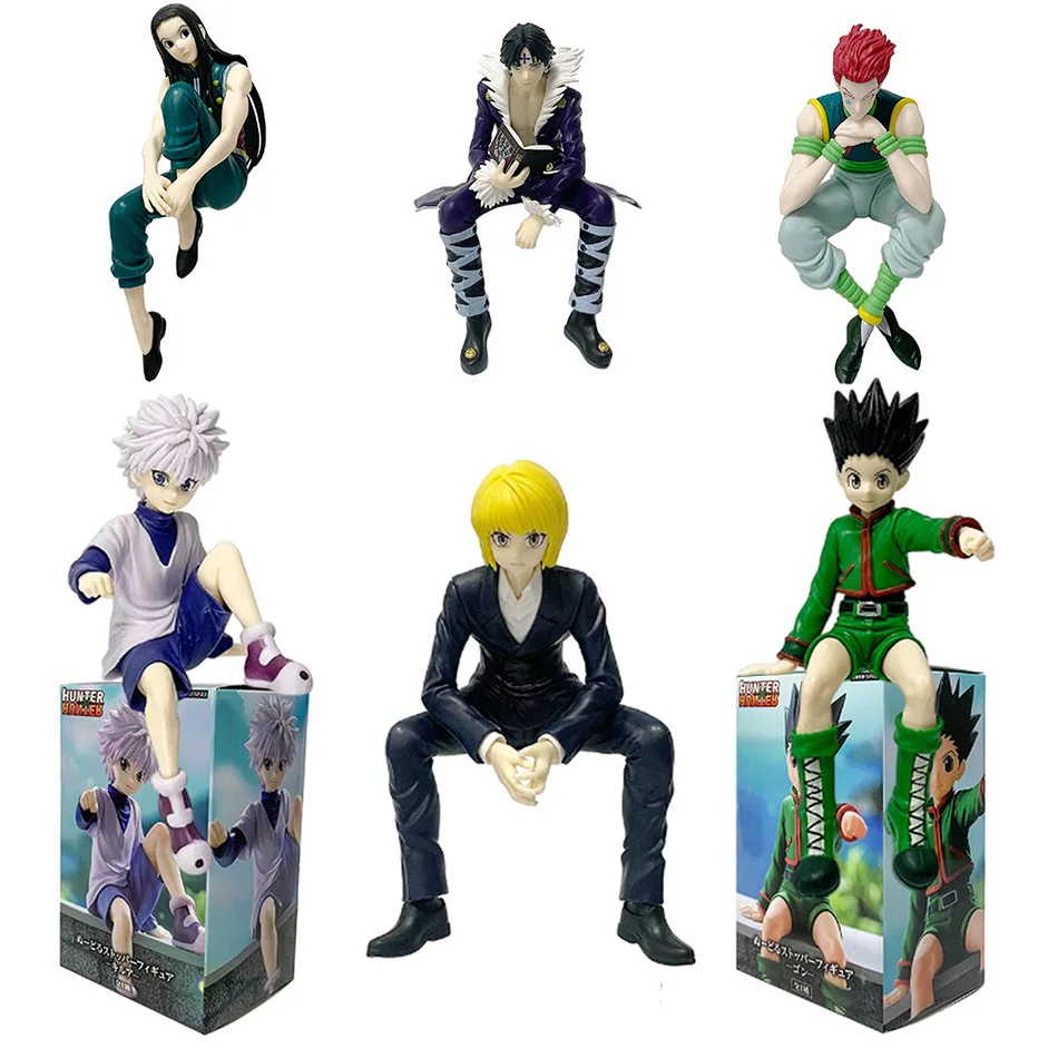 Figura de Anime Hunter×Hunter, Figura de Acción de Kurapika, Killua, Jay, Chrollo, Illumi, Hisoka, Colección de Figuras, Noodle Stopper, Modelo de PVC