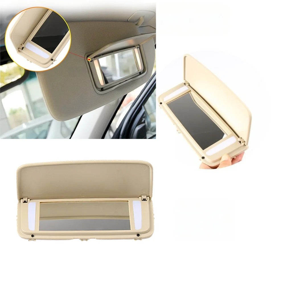 

Front Interior Sun Visor Mirror Cover for Volvo XC60 2009-2012 XC90 V70 S80 2006-2013 Driver and Passenger Side