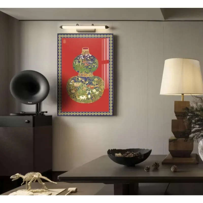 3D Gilded Relief Watercolor Wall Art Original Exquisite 3D Printed Still Life Decorative Painting for Foyer Bedroom Study