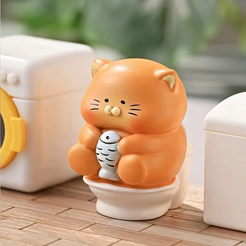 Meow Tuanzi Work Story Series Blind Box Toys, Anime Figure Dolls, Ornements de bureau, Boîte surprise, Collection de cadeaux d'anniversaire, Mignon