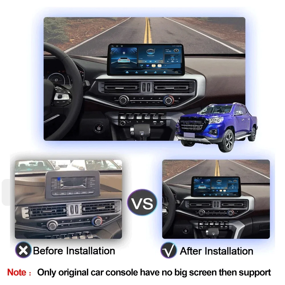 12.3 Inch For Changan Hunter F70 2019-2021 Car Radio Player Android 16 4G Navigation GPS Octa Core 8G+128G Radio Multimedia