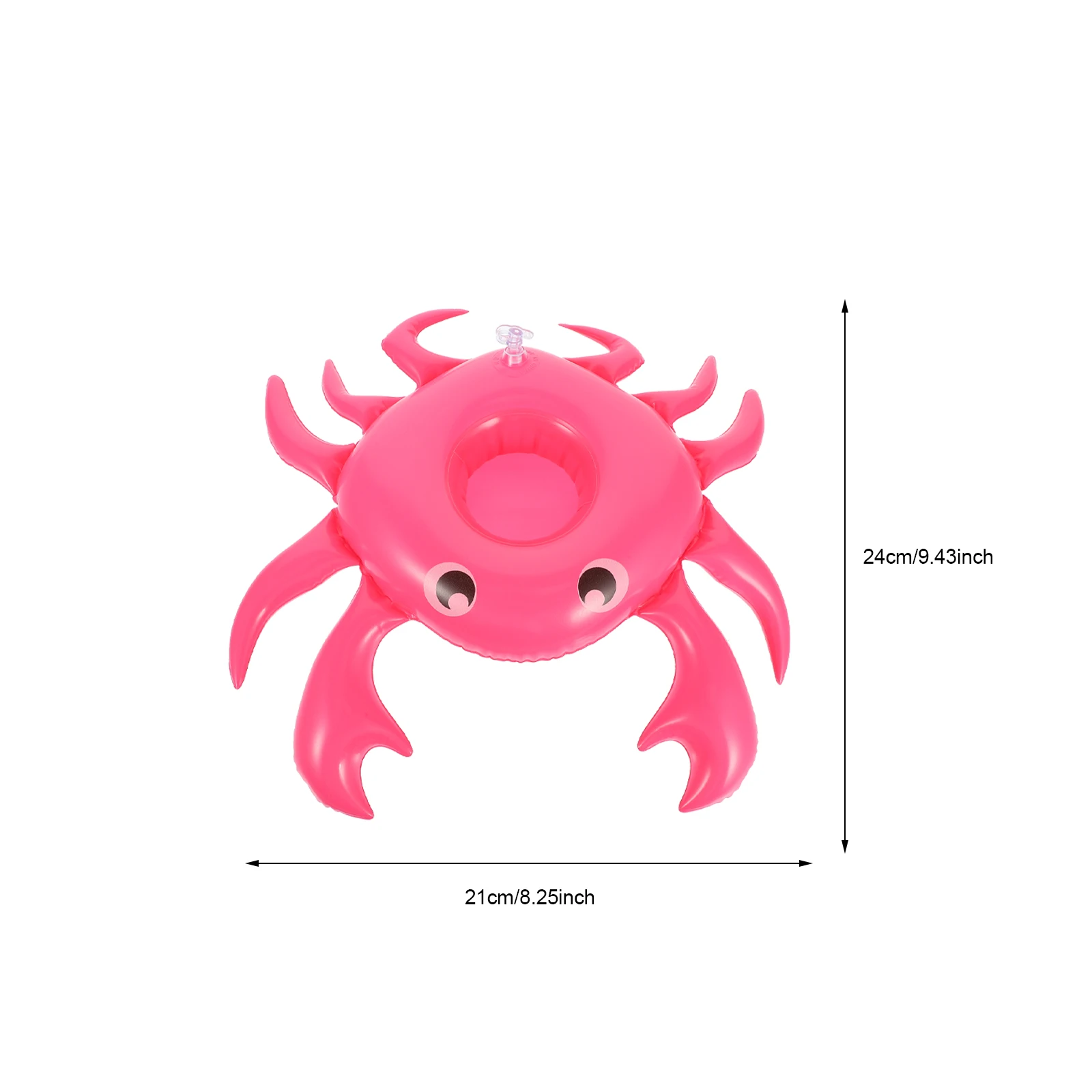 3 stuks PVC zwembad bekerhouder opblaasbare krabvormige drankvlotter voor zwembadfeest tropisch evenement buitenrecreatie