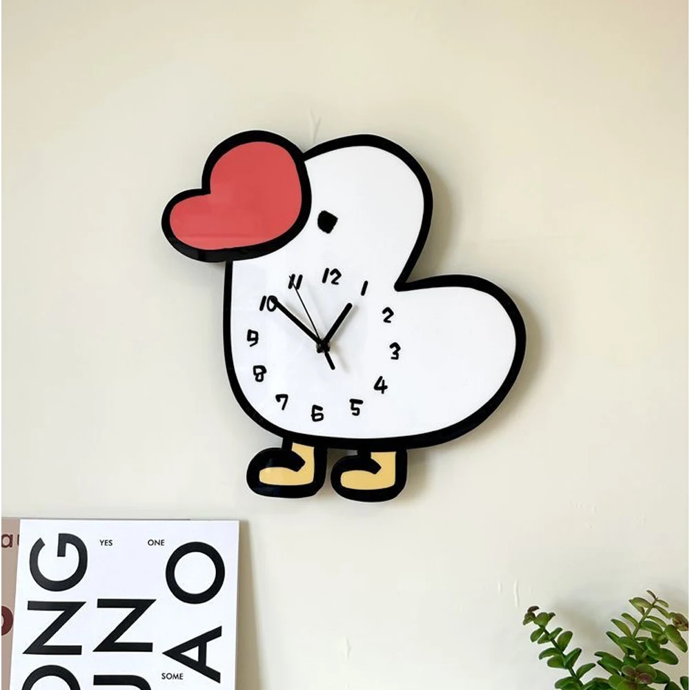 3D Cartoon Wall Clock For Living Room kitchen Home Decor Quartz Clock Children's Room Shop Mute Digital Wall Clock Free Shipping