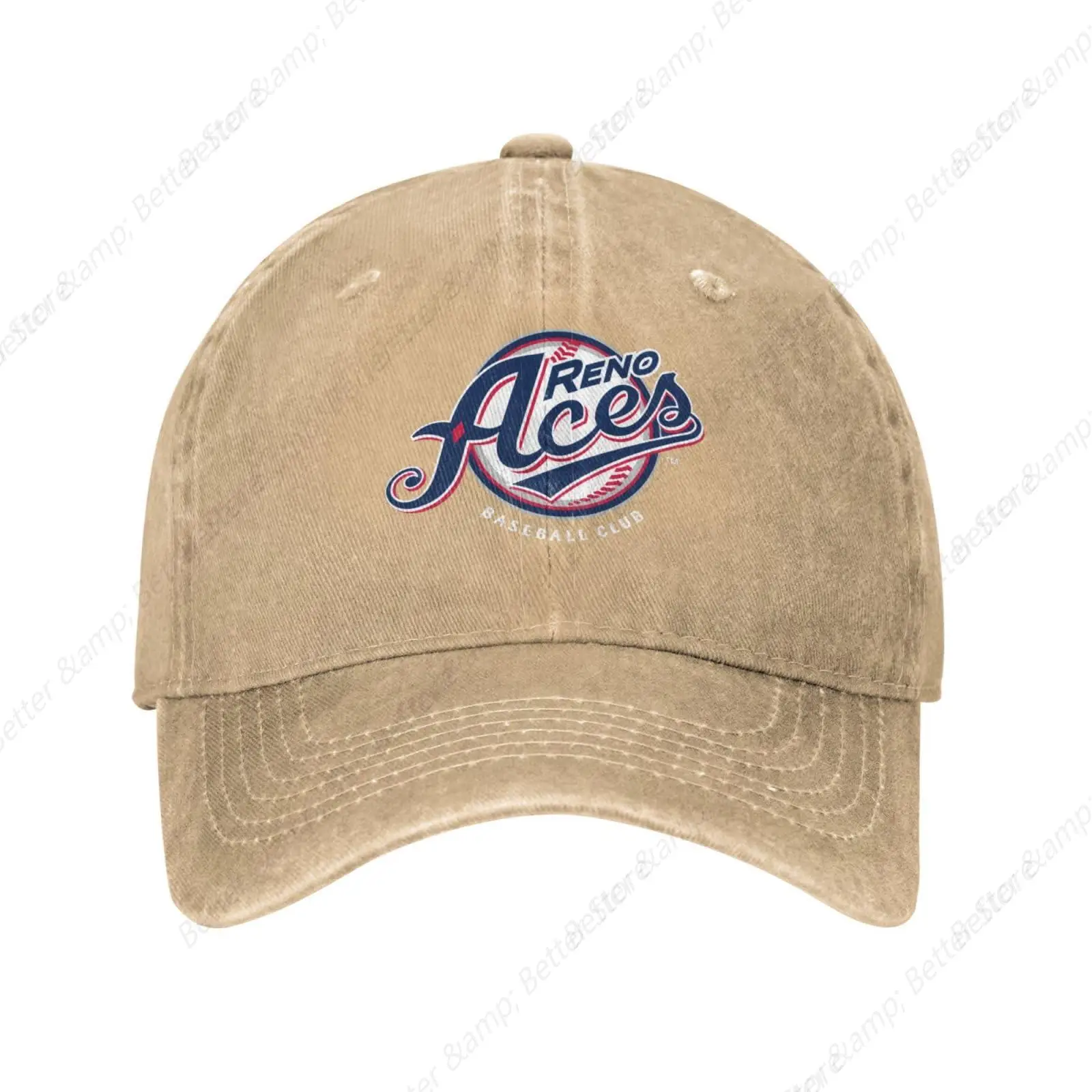 Reno Aces topi bisbol uniseks, bisa disesuaikan untuk topi bisbol