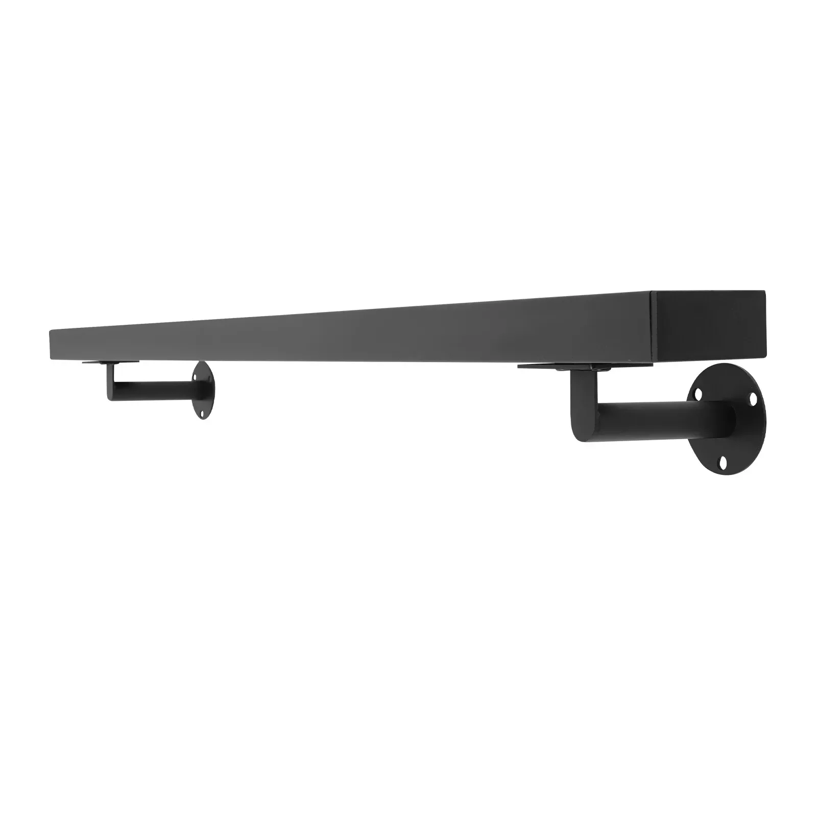 4FT Modern Rectangle Stair Railing Kit Stainless Steel Stair Handrail Wall Mount