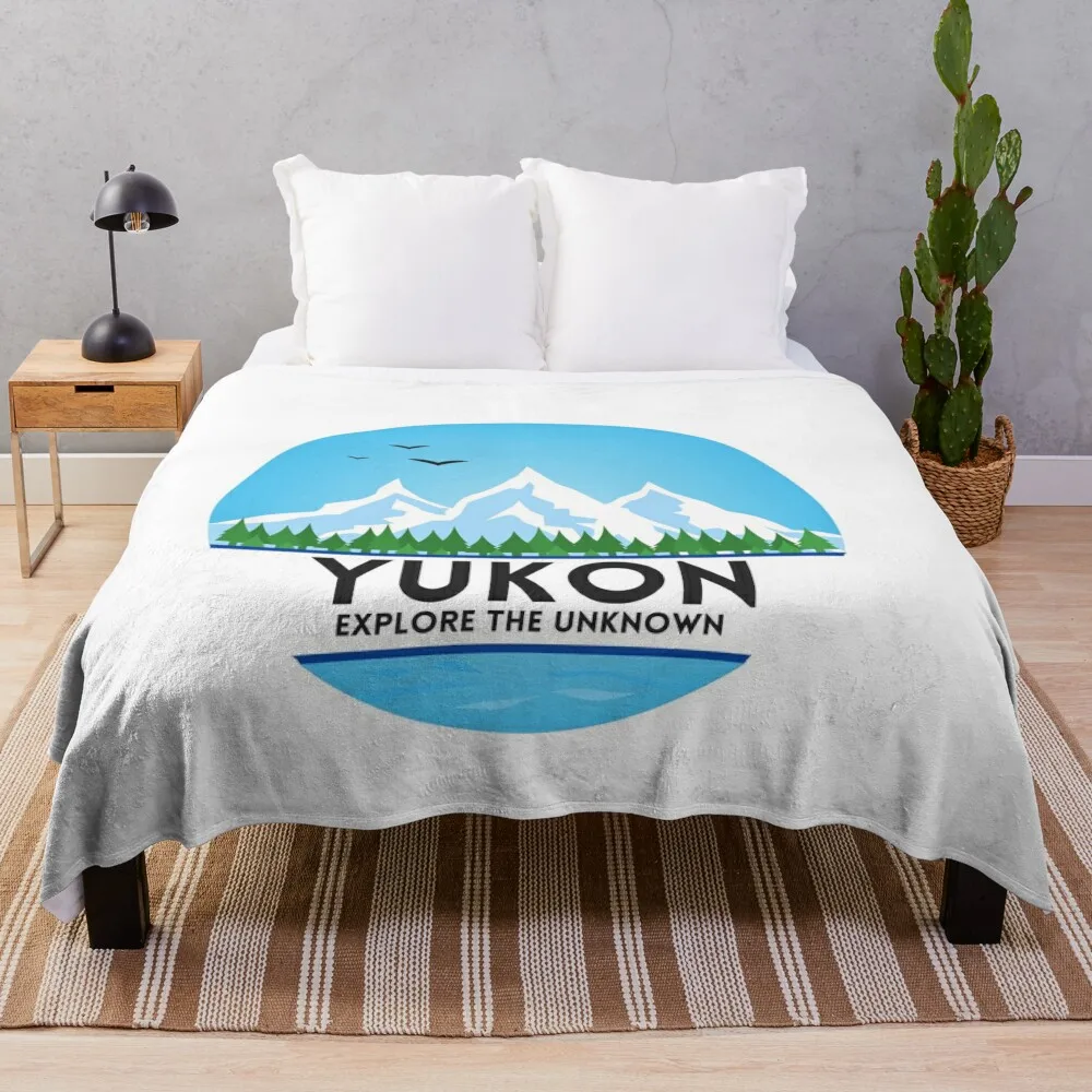 YUKON, EXPLORE, ALASKA, TRAVEL Throw Blanket Picnic Nap For Baby Blankets