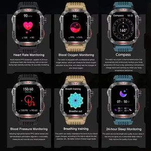 ساعة ذكية رياضية مقاومة للماء للرجال والنساء ساعة ذكية للياقة البدنية في الهواء الطلق معدل ضربات القلب BT Call GPS 3ATM Professional جديد 2022 أغلق لحاف 260x240 مبيعا 8 - رقم 5