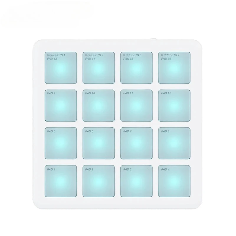 SK-16 SMC-PAD Pocket Pad Portable Wireless MIDI Controller 16 Pads Suitable Percussion Keyboard  USB-C Interface