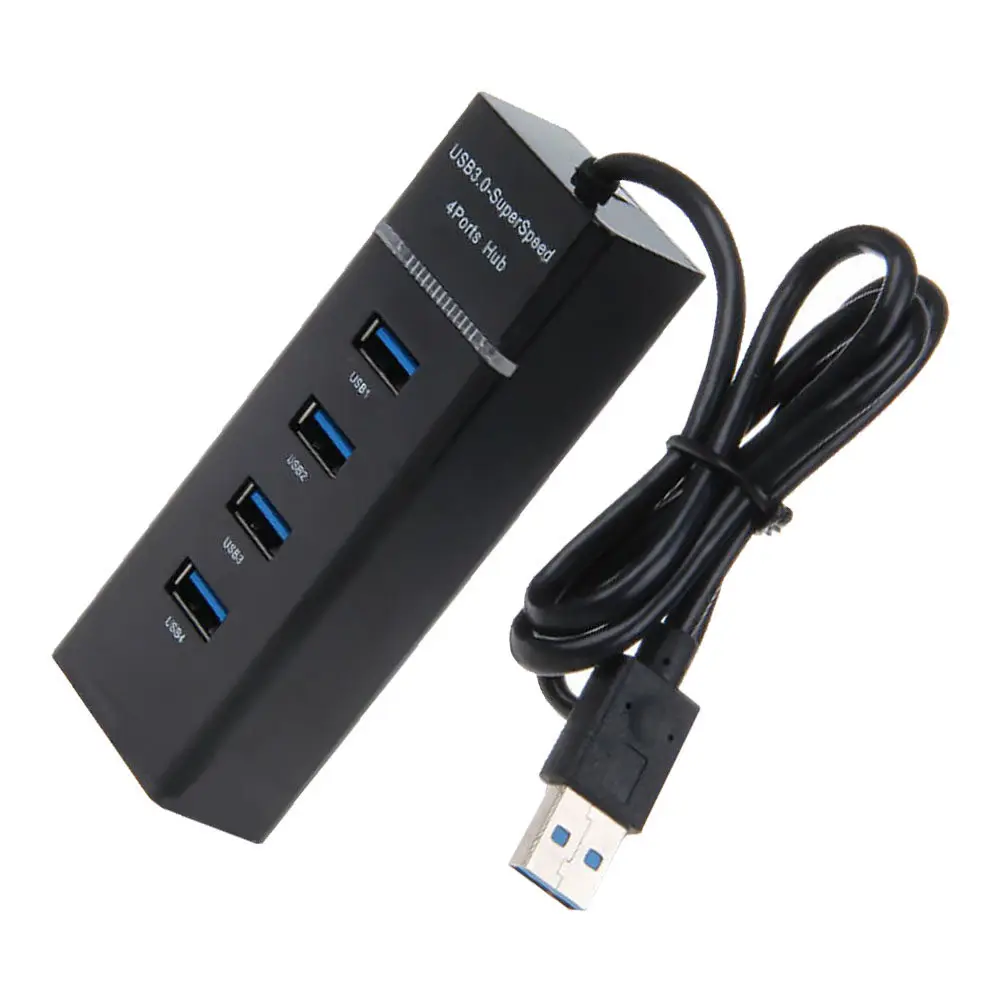 

USB-хаб, 1 шт., многофункциональный 4-портовый адаптер, портативный разветвитель, сверхскоростная передача данных 5 Гбит/с, адаптер для расширения портов, для компьютеров